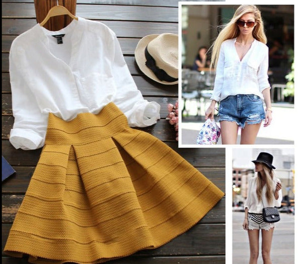 Pilar® | Stylish Linen Long Sleeve Blouse