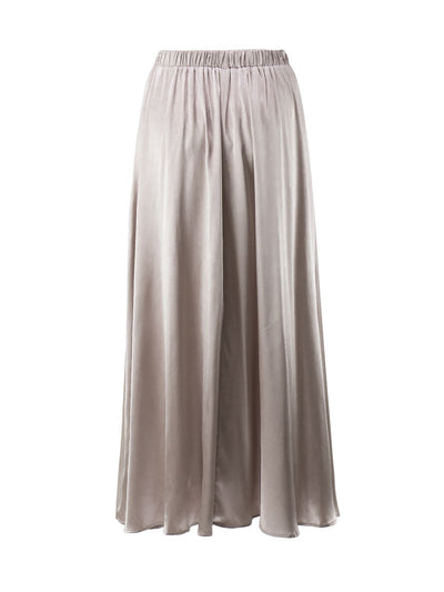 Paulina® | Long satin skirt with a high waist