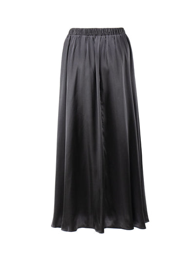 Paulina® | Long satin skirt with a high waist