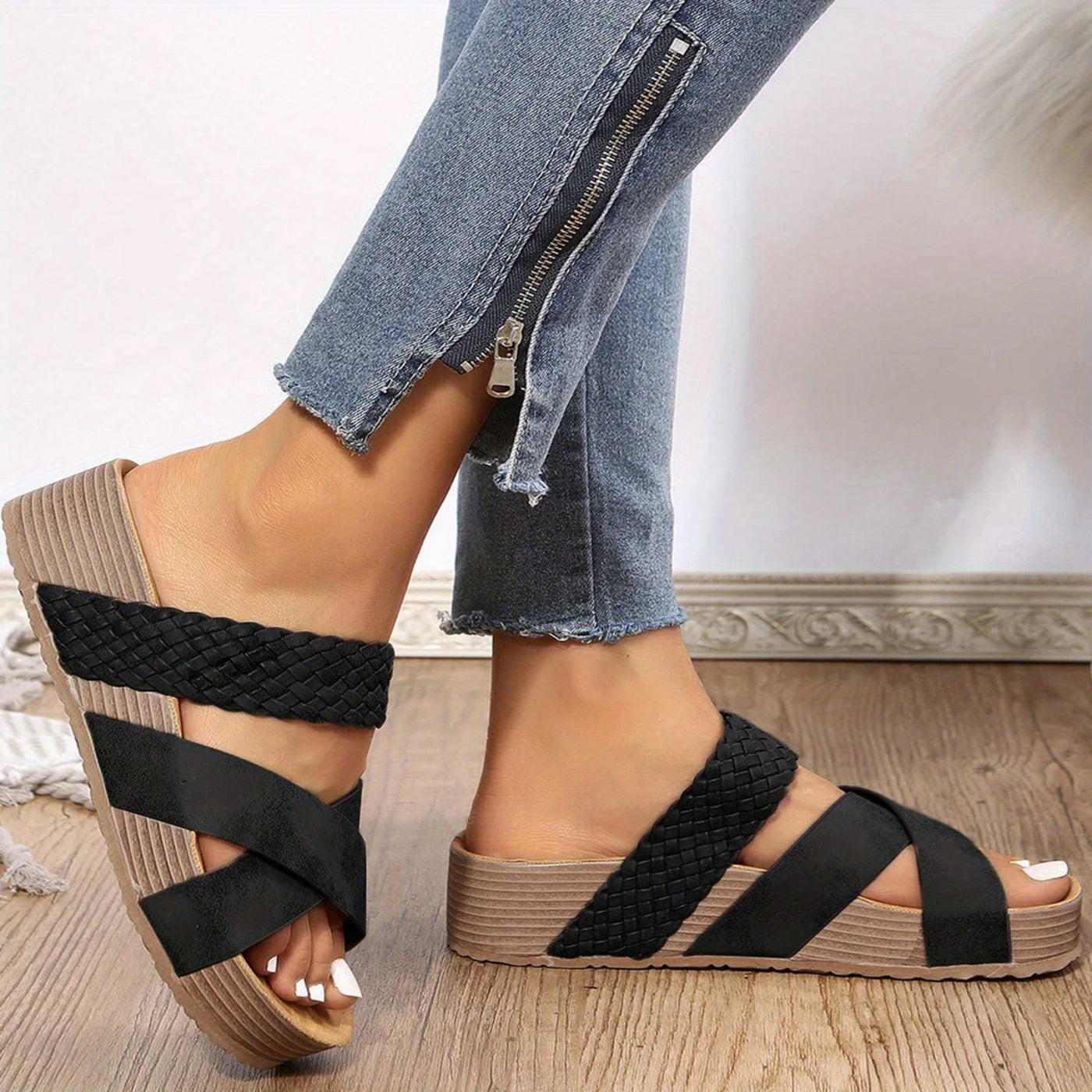 Irma® | Women's wedge sandals with braided straps