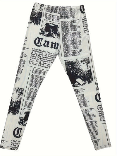 Adara® | Paper print leggings