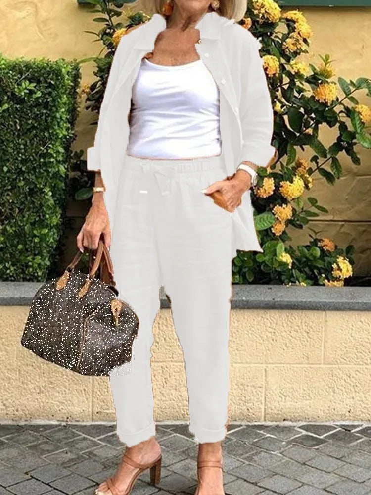 Aranza® | Set of trousers and long-sleeved shirt