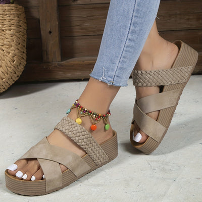 Irma® | Women's wedge sandals with braided straps