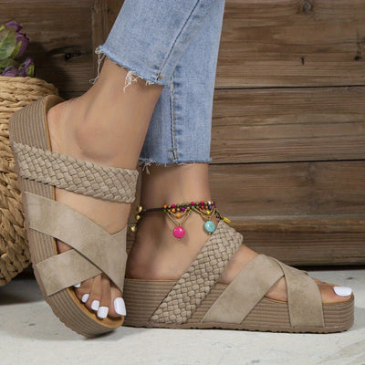 Irma® | Women's wedge sandals with braided straps