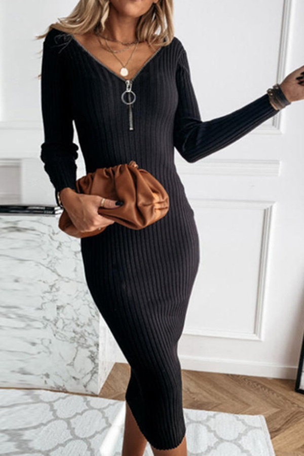 Jesica® | V-Neck Sleeve Dresses