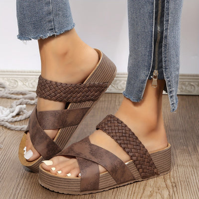Irma® | Women's wedge sandals with braided straps