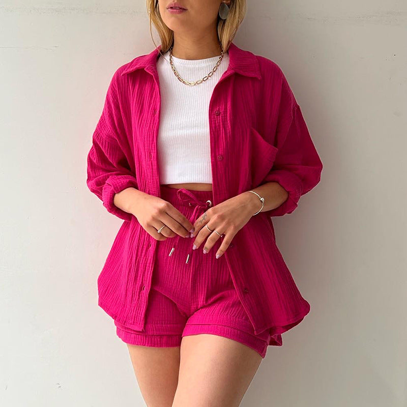 Amparo® | Fresh shirt and shorts set