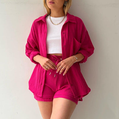 Amparo® | Fresh shirt and shorts set