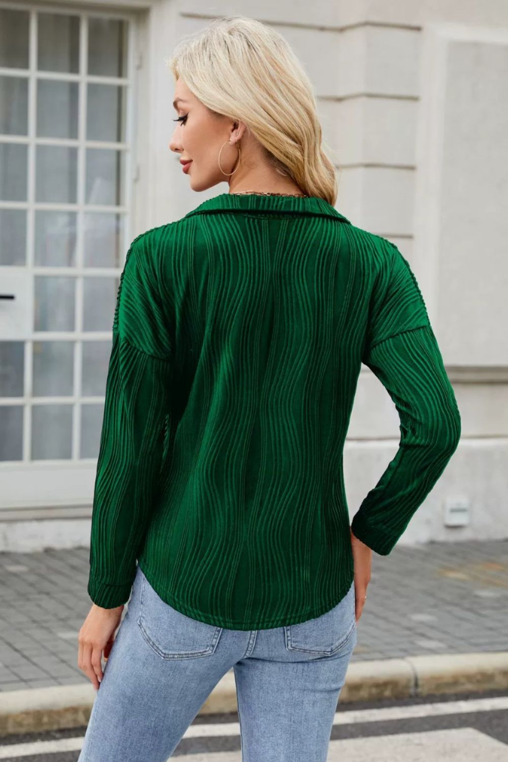 Ana® | Structured, long-sleeved blouse with a collar