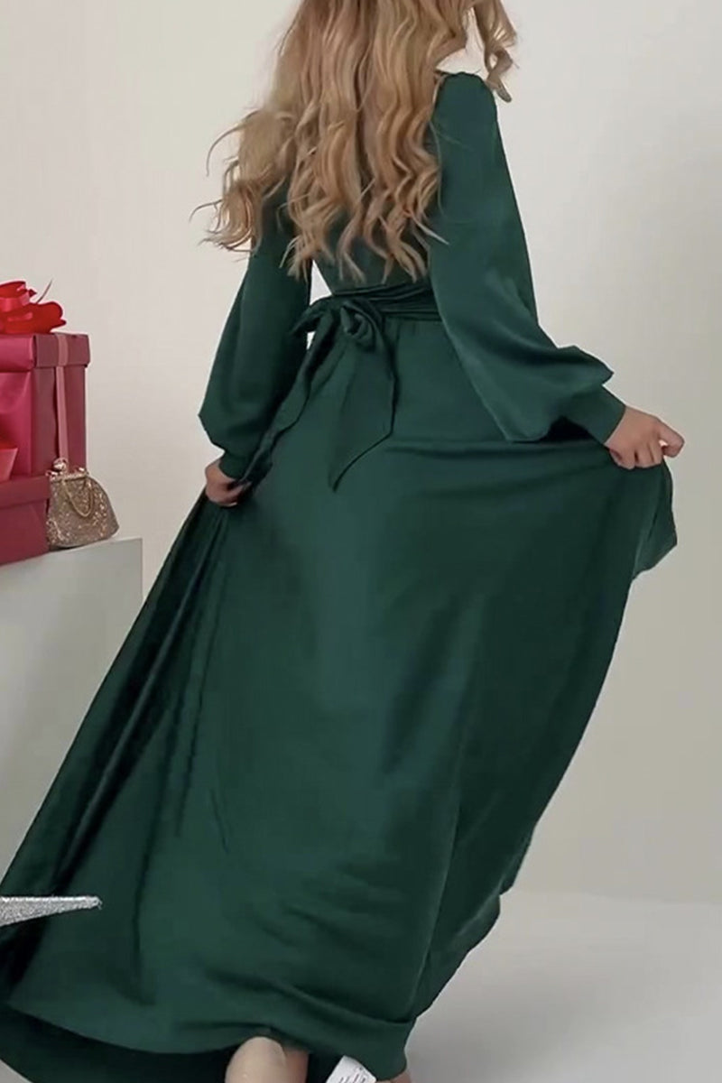 Fiona® | Elegant, solid color dresses with V-neck and A-line