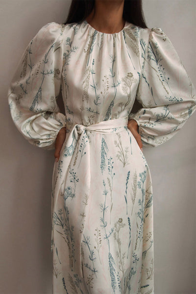 Beatriz® | Elegant dresses with floral frenulum and O-neck in A-line