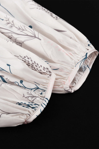 Beatriz® | Elegant dresses with floral frenulum and O-neck in A-line