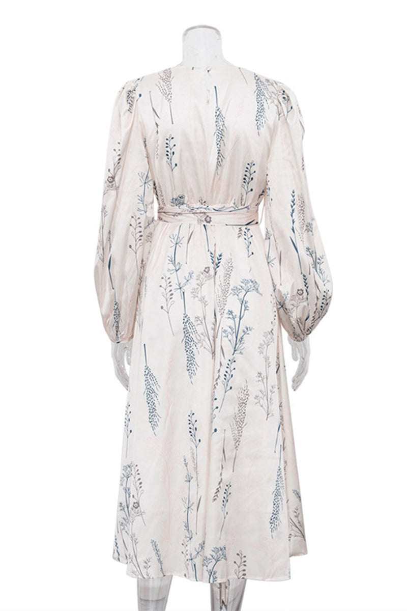 Beatriz® | Elegant dresses with floral frenulum and O-neck in A-line
