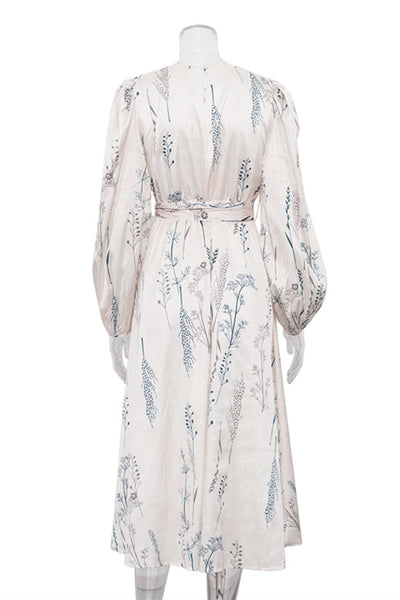 Beatriz® | Elegant dresses with floral frenulum and O-neck in A-line