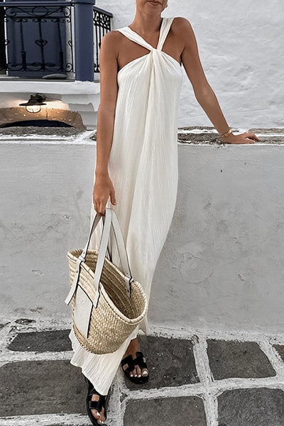 Giovanna® | Casual, simple, plain, sleeveless dresses with pleats