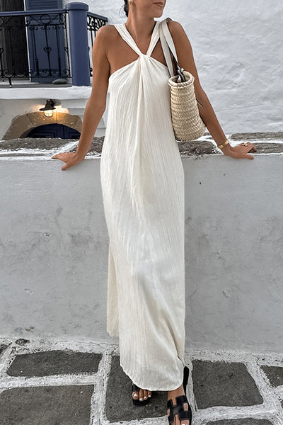 Giovanna® | Casual, simple, plain, sleeveless dresses with pleats