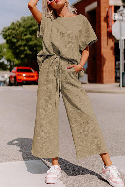 Gilda® | Casual Loose T-Shirt And Wide-Legged Pants Set