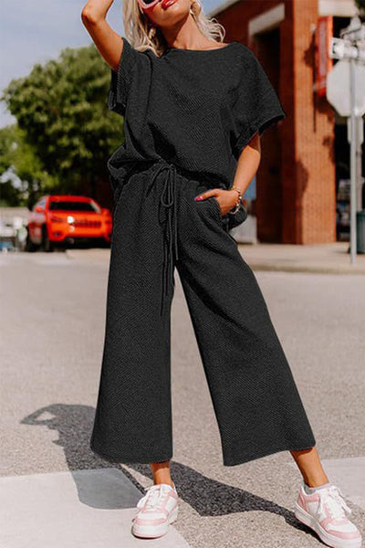 Gilda® | Casual Loose T-Shirt And Wide-Legged Pants Set