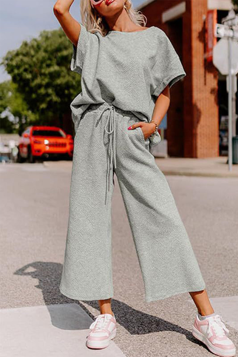 Gilda® | Casual Loose T-Shirt And Wide-Legged Pants Set
