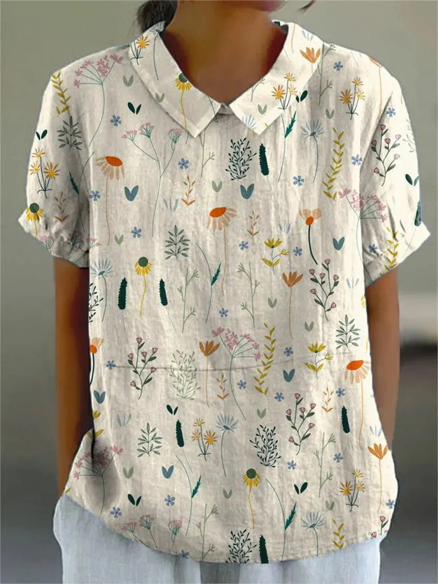 Amanecer® | Women'S Garden Design Blouse White