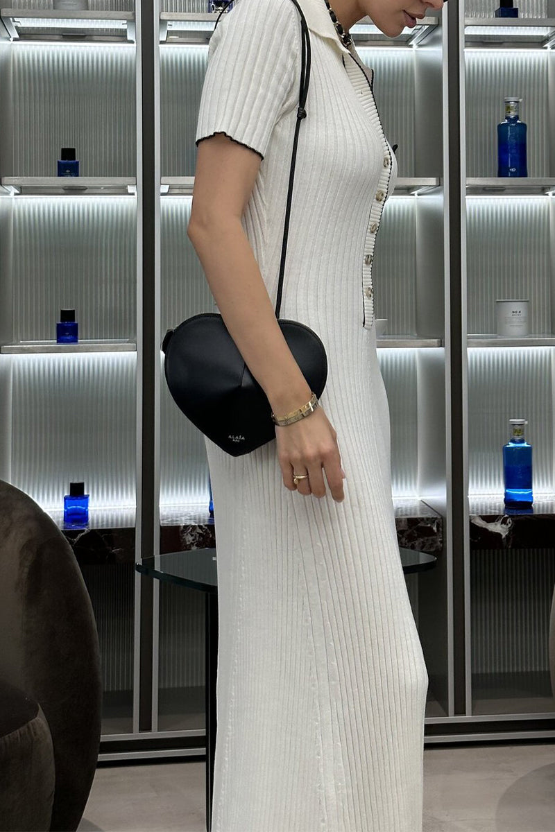 Eugenia® | Elegant A-line dresses with turn-down collar and fixed buckle