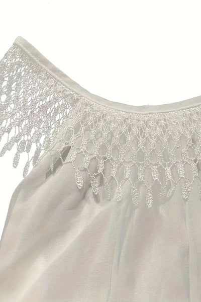 Carina® | Casual simple sleeveless dresses with fixed tassel and scoop neck