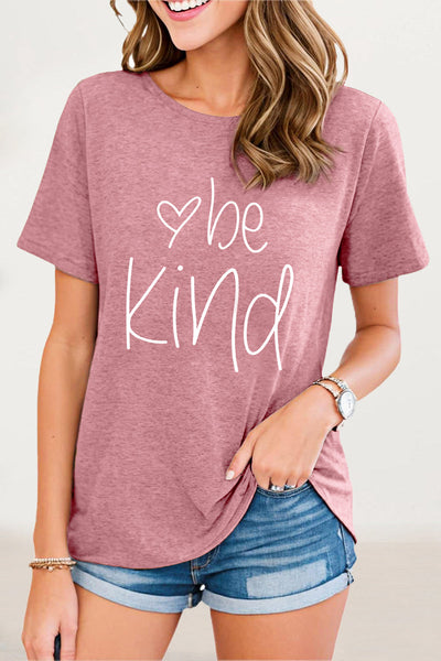 Antonella® | Casual O-neck T-shirts with letter print