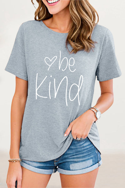Antonella® | Casual O-neck T-shirts with letter print