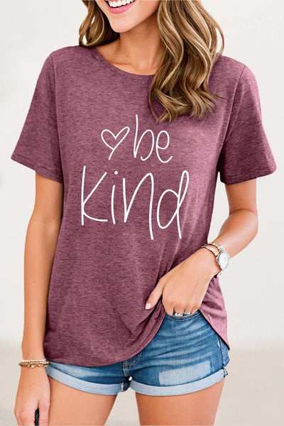 Antonella® | Casual O-neck T-shirts with letter print