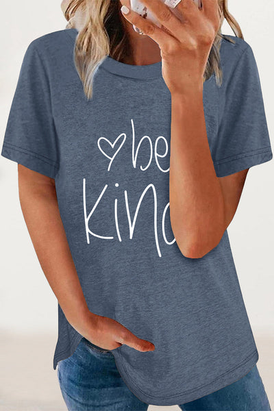 Antonella® | Casual O-neck T-shirts with letter print