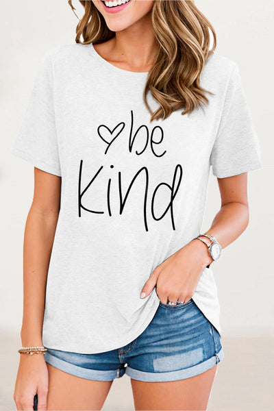 Antonella® | Casual O-neck T-shirts with letter print