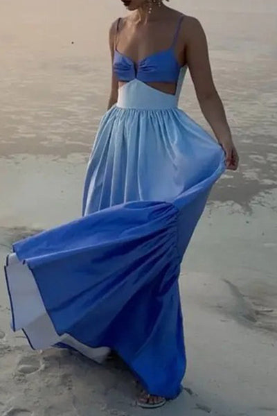 Odalis® | Sexy sling dresses with gradient pleat and V-neck