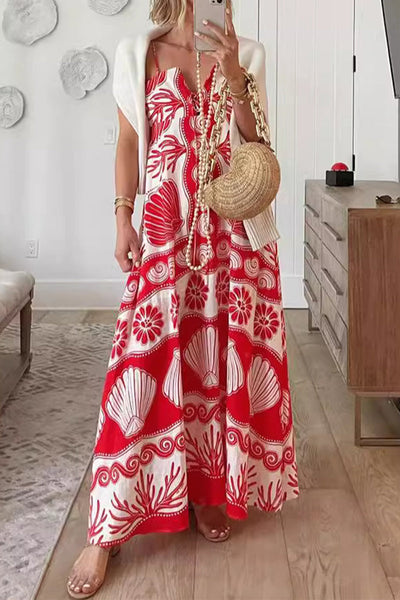 Berta® | Sexy holiday dresses with geometric print, lace-up and V-neck