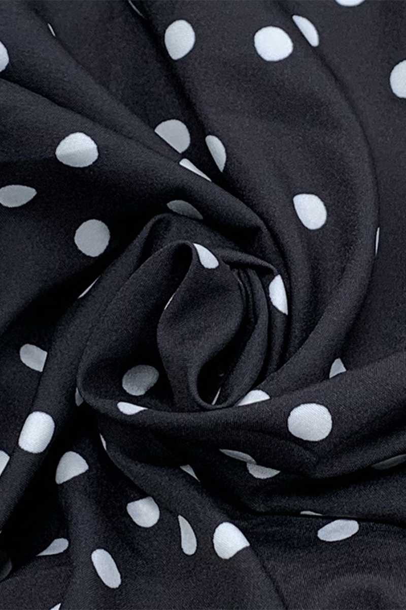 Olga® | Street Daily Polka Dot Ruffle Zipper Halter Sleeveless Dresses