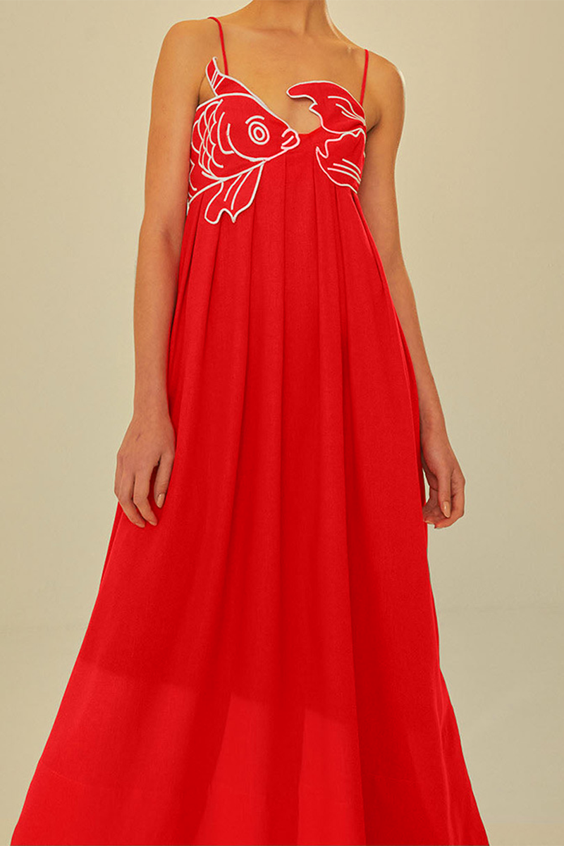 Vanessa® | Sexy Animal Patchwork Backless Irregular Sling Dresses