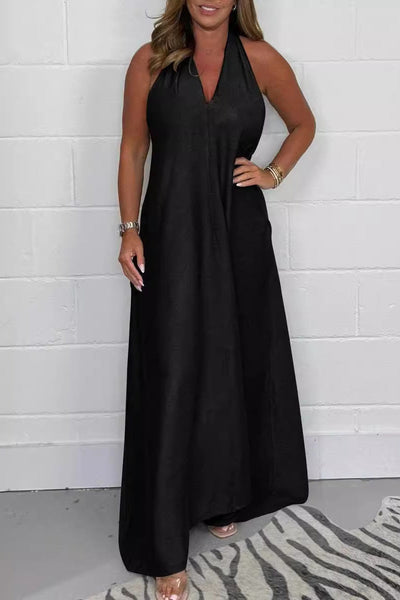 Carolina® | Daily Elegant Solid Color Sleeveless V-Neck Distressed Dresses (6 Colors)