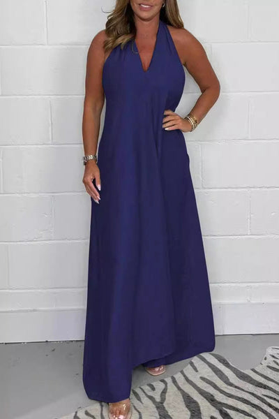 Carolina® | Daily Elegant Solid Color Sleeveless V-Neck Distressed Dresses (6 Colors)