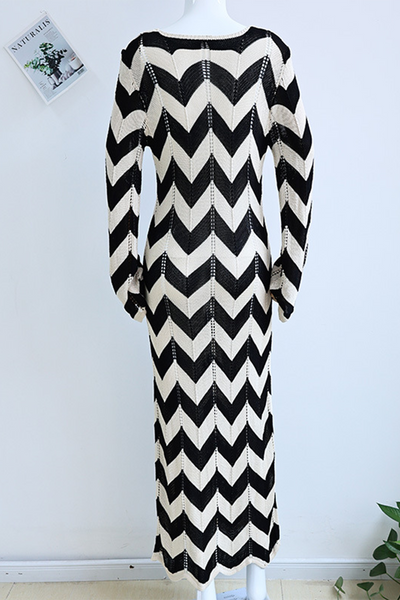 Ursula® | Sexy color block dresses with lace up V neck single tier skirt