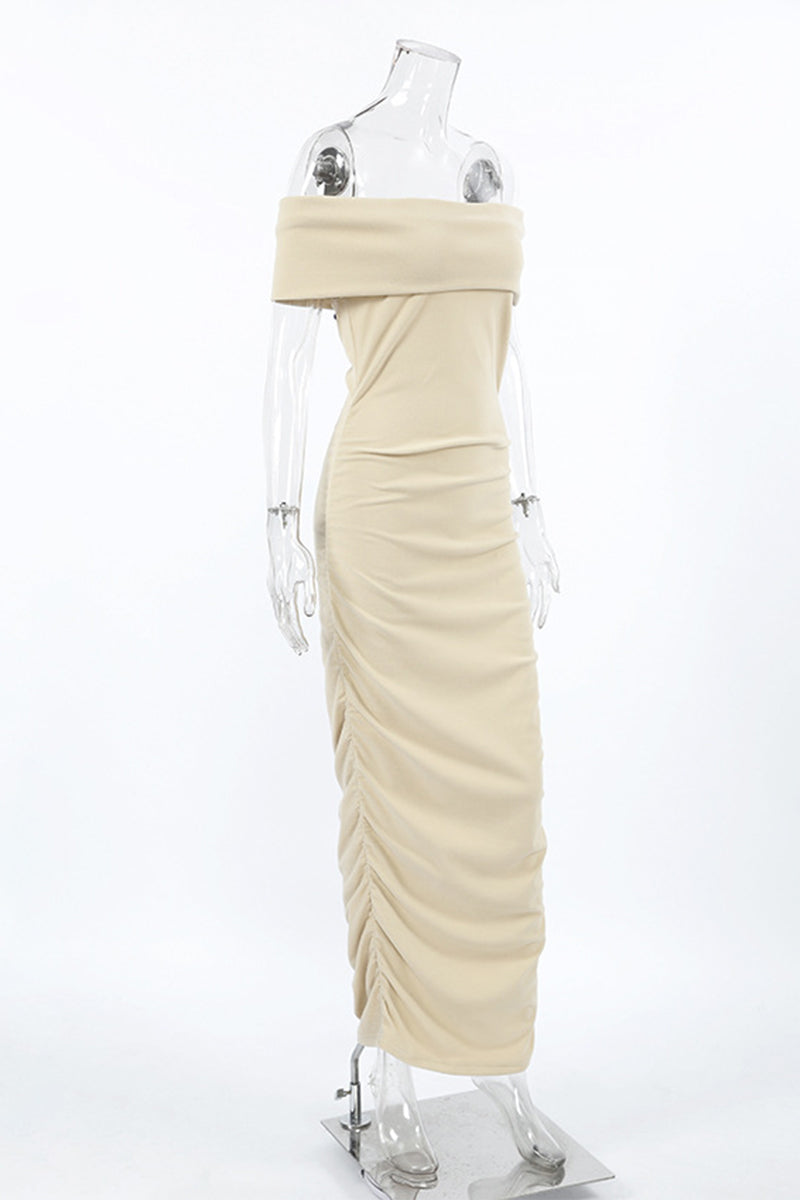 Fabiola® | Sexy off shoulder ruffle one tier skirt dresses