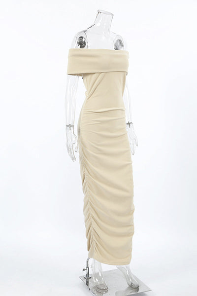 Fabiola® | Sexy off shoulder ruffle one tier skirt dresses