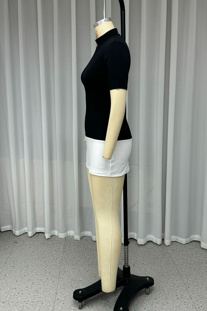 Carla® | Casual patchwork mini dresses with O-neck and contrast