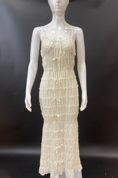 Rita® | Sexy backless ruched V-neck sling dresses