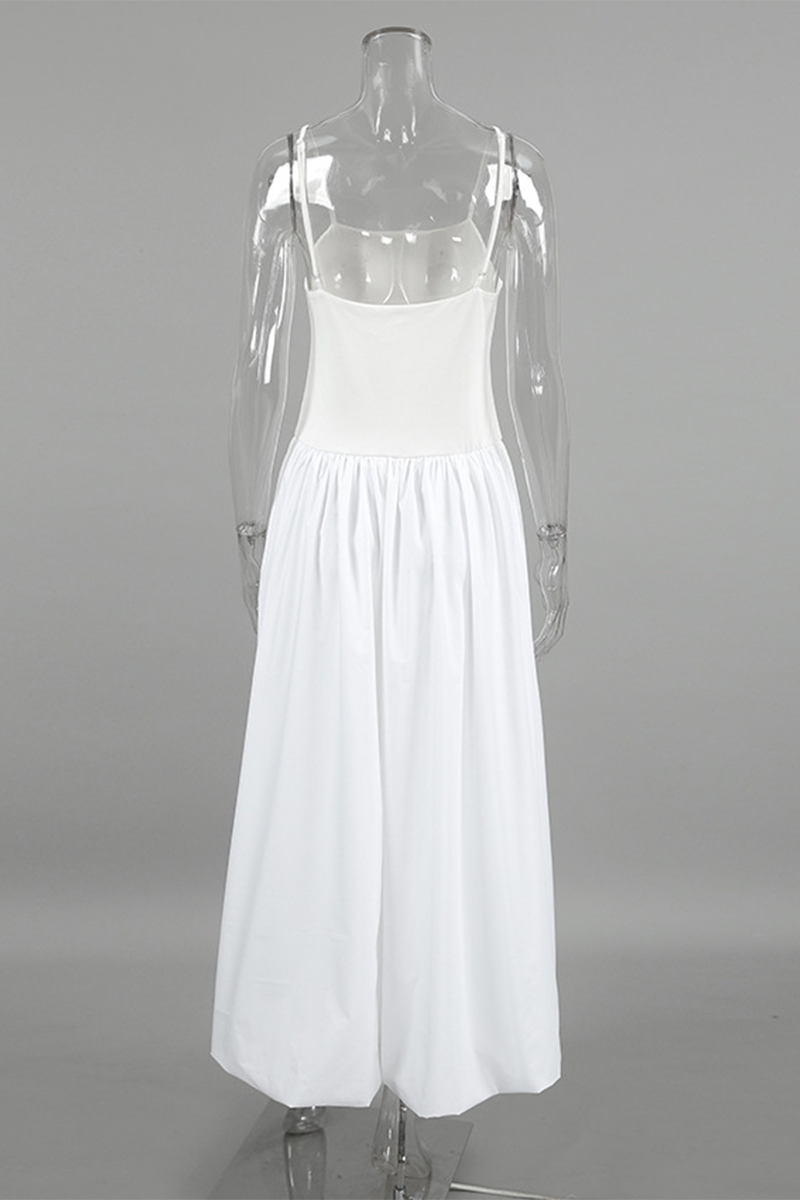 Norma® | Casual ruched sling dresses with square neckline