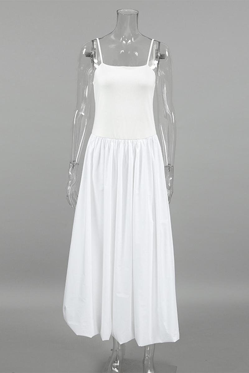 Norma® | Casual ruched sling dresses with square neckline