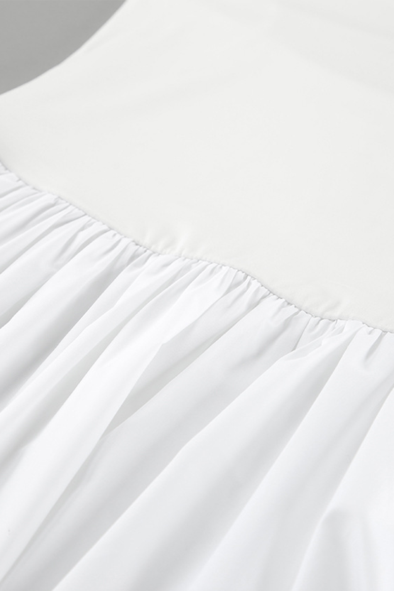 Norma® | Casual ruched sling dresses with square neckline