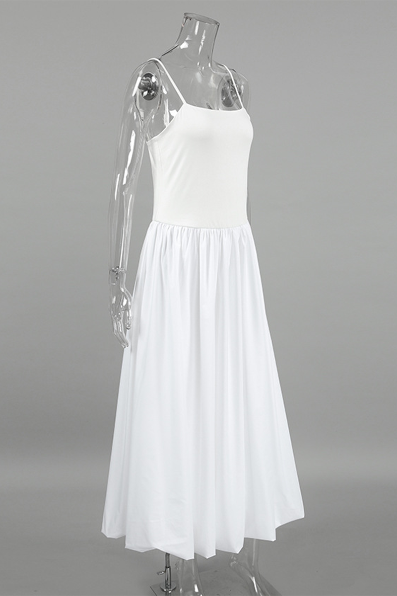 Norma® | Casual ruched sling dresses with square neckline
