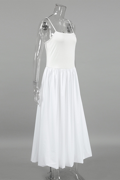 Norma® | Casual ruched sling dresses with square neckline