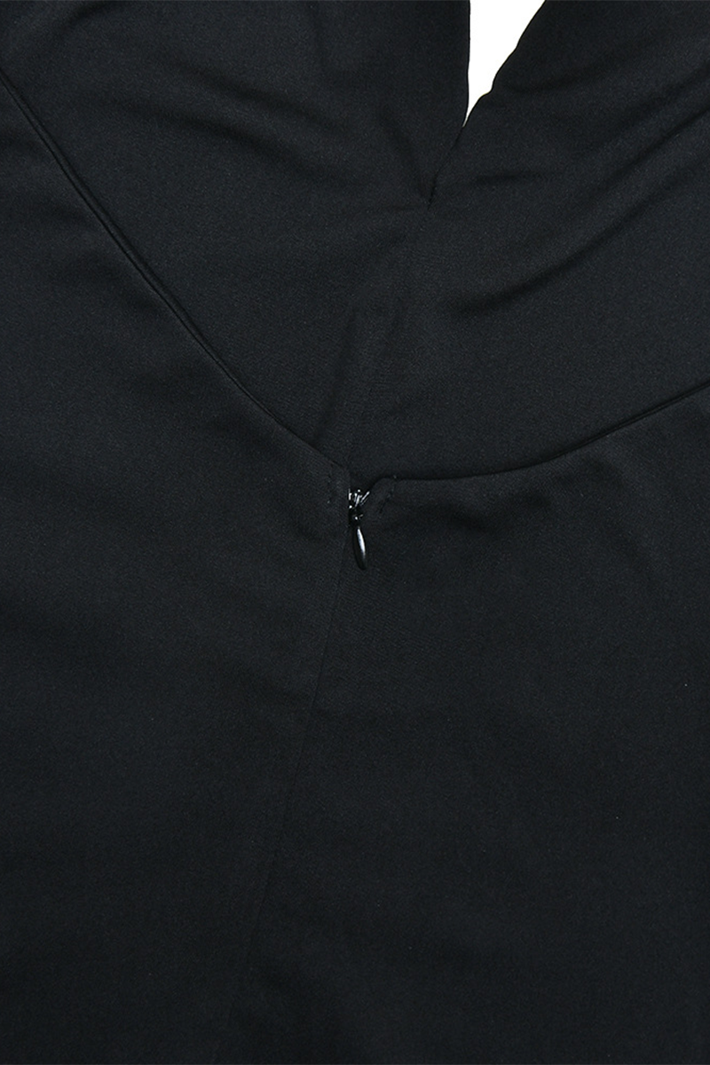 Juliana® | Sexy Dresses with Buckle Backless Turn-Down Collar Single Tier Skirt (3 Colors)