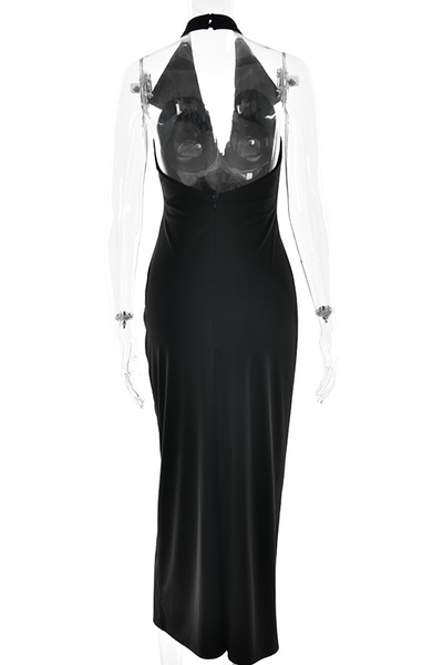 Juliana® | Sexy Dresses with Buckle Backless Turn-Down Collar Single Tier Skirt (3 Colors)