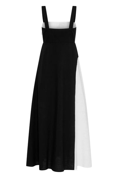Fiorella® | Casual Holiday Patchwork Contrast Sling Square Neck Dresses